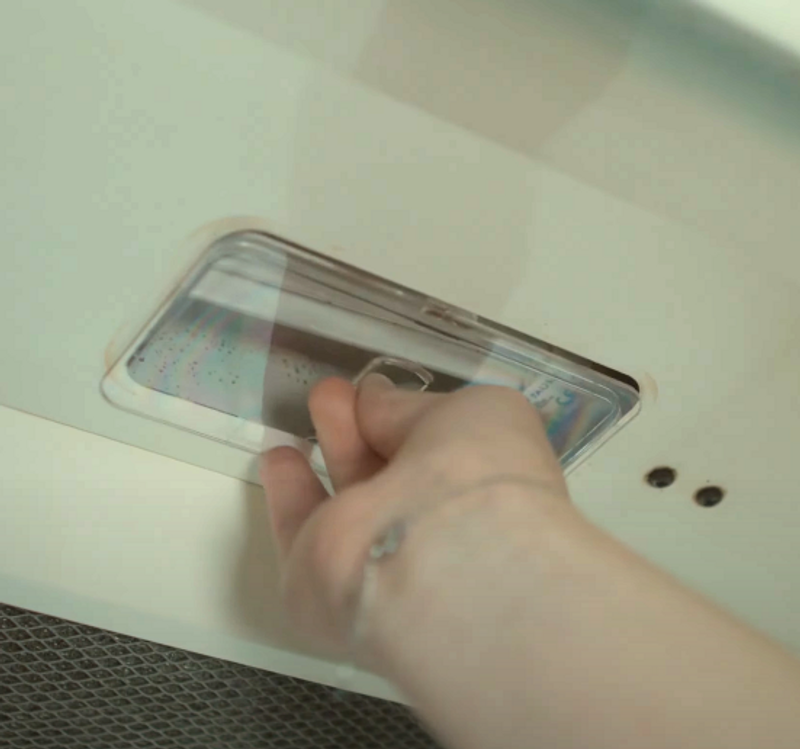 Fläktlampa med kåpa