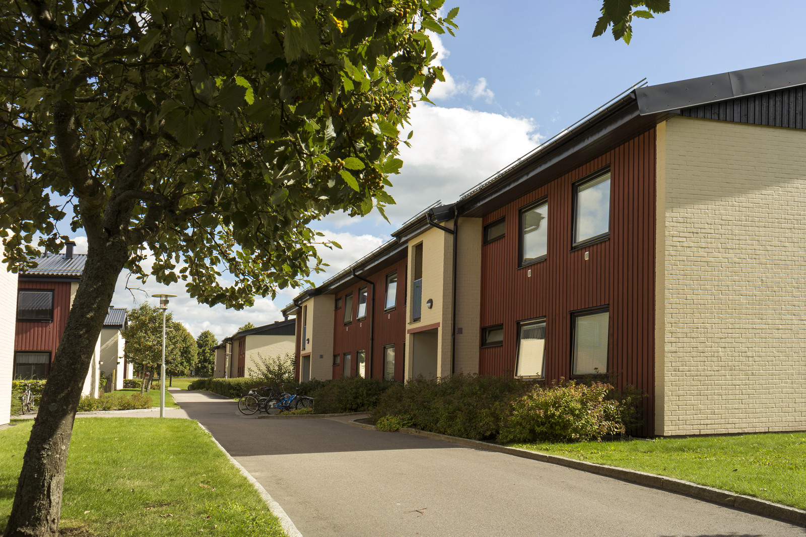 Lägenhetshusen på Vasängsvägen i Halmstad.