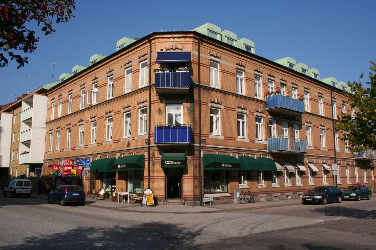 Kvarteret Almen på Norra vägen i Halmstad.